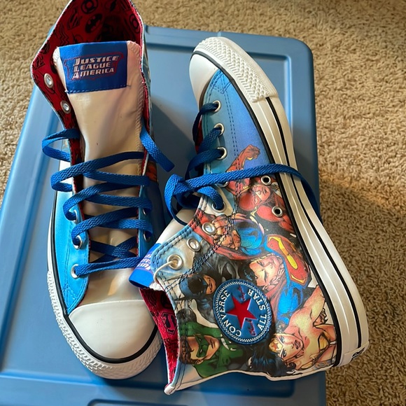 Converse Other - Converse Justice League Blue Multi-Color High Tops